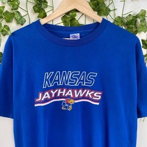 Vintage 90’s/00’s Kansas University Jayhawks Graphic T-shirt size L